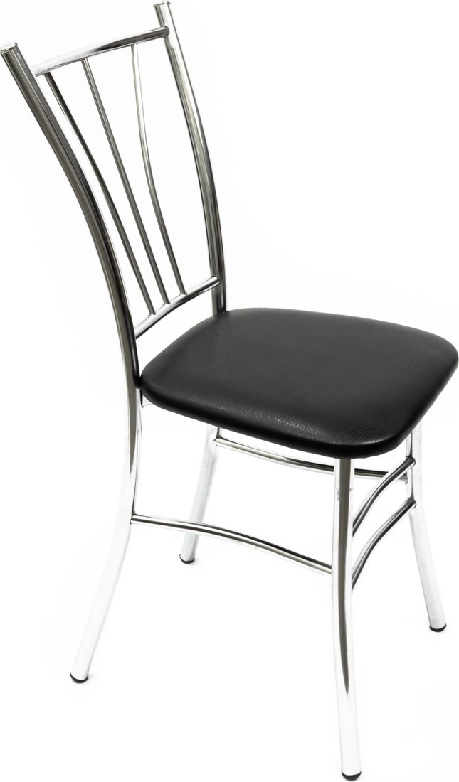 

Стул ВВР Трилогия (черный/хром, экокожа)