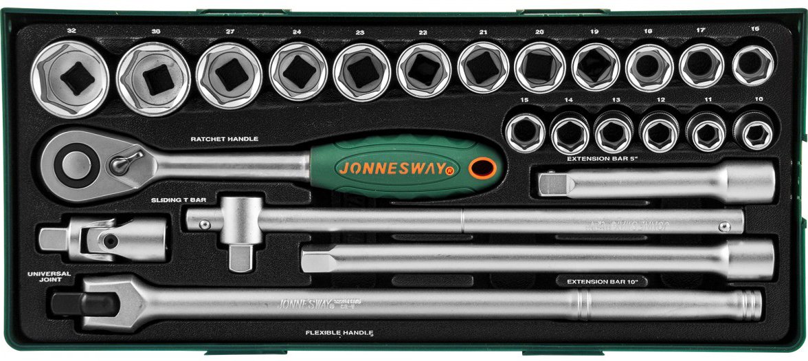 

Универсальный набор инструментов Jonnesway S04H4524SP (24 предмета)