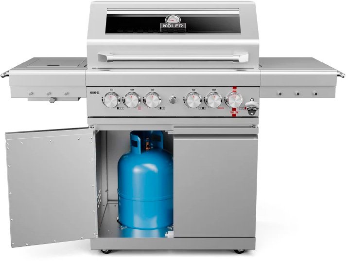 

Газовый гриль для дачи Koler Krone S2 (серебристый)