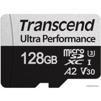Карта памяти Transcend microSDXC 340S 128GB (с адаптером)