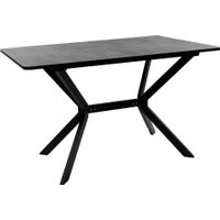 Кухонный стол ВВР Миллер (камень темный/черный №7, ЛДСП 120-160/80)