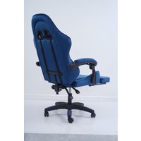 Игровое (геймерское) кресло Calviano 1584 (велюр, синий)