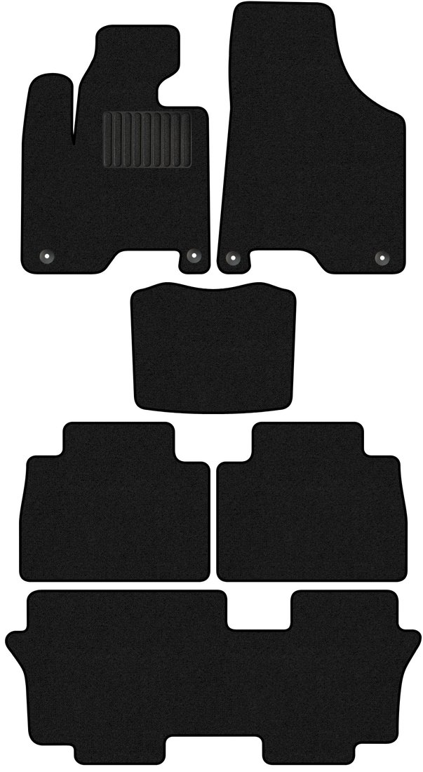 

Комплект ковриков для авто Alicosta GAC GS8 I (suv / J2F5, J2F5B) 2016 - Н.В. +3 ряд (ворс)