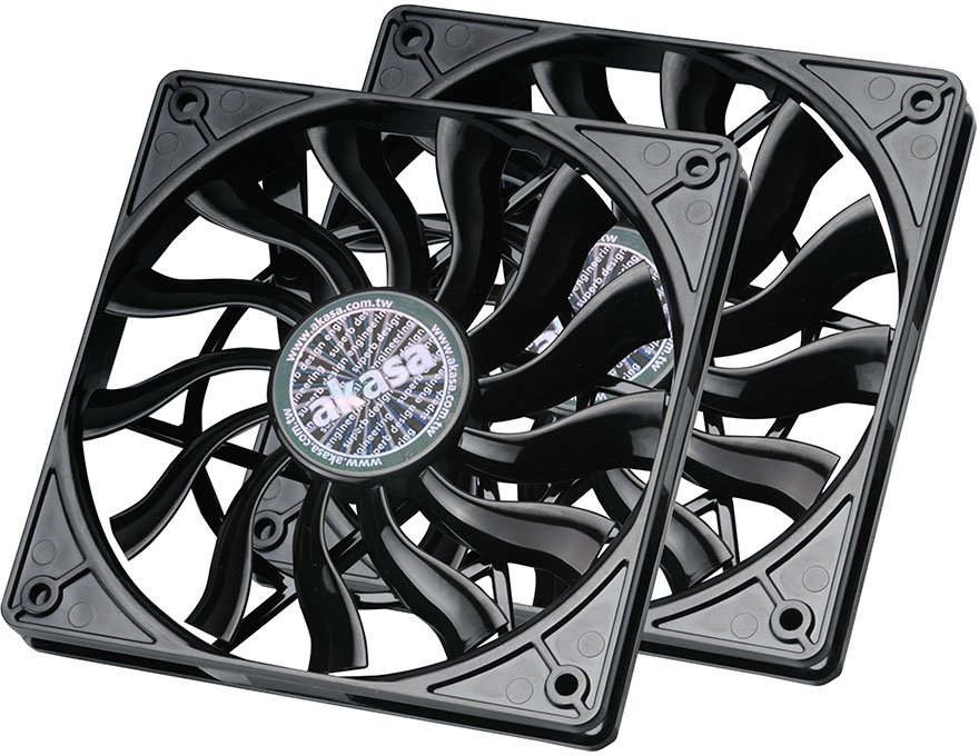 

Набор вентиляторов Akasa Slimfan 120mm - Duo Pack AK-FN078-KT02
