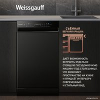 Отдельностоящая посудомоечная машина Weissgauff DW 4539 Inverter Touch AutoOpen Black