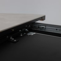 Кухонный стол Мамадома Ronaldo-120 раздвижной 120-160 (onyx premium cer/черный)