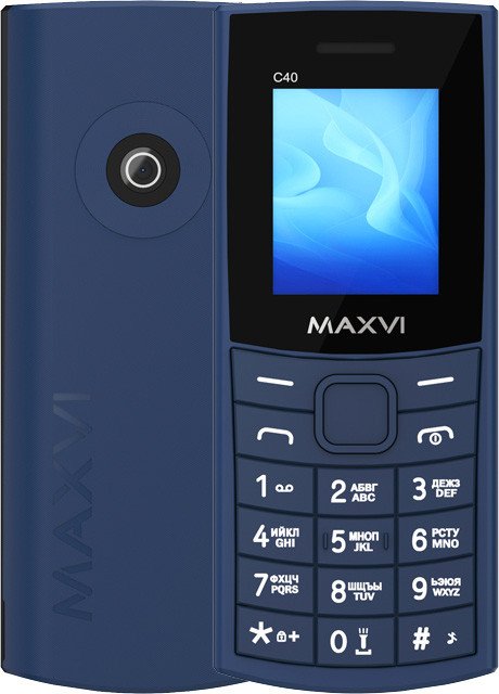 Кнопочный телефон Maxvi C40 (синий)