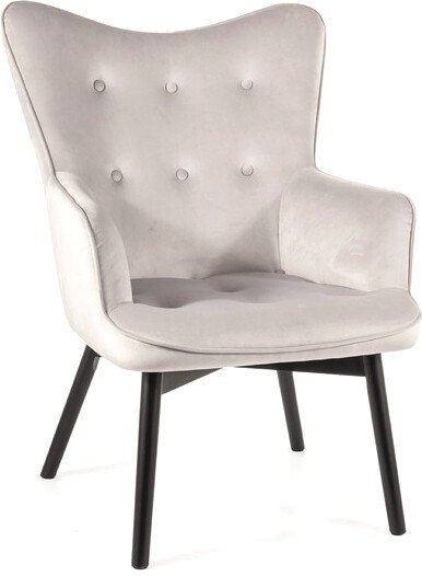 

Интерьерное кресло Signal Carmen Velvet Bluvel 03 (светло-серый)