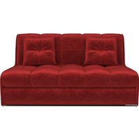 Диван Мебель-АРС Аккордеон Барон №2 (бархат, красный star velvet 3 dark red)