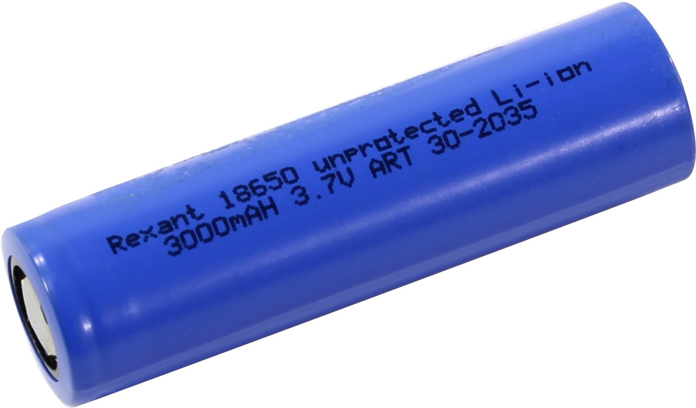 

Аккумулятор Rexant 18650 3000mAh 30-2035