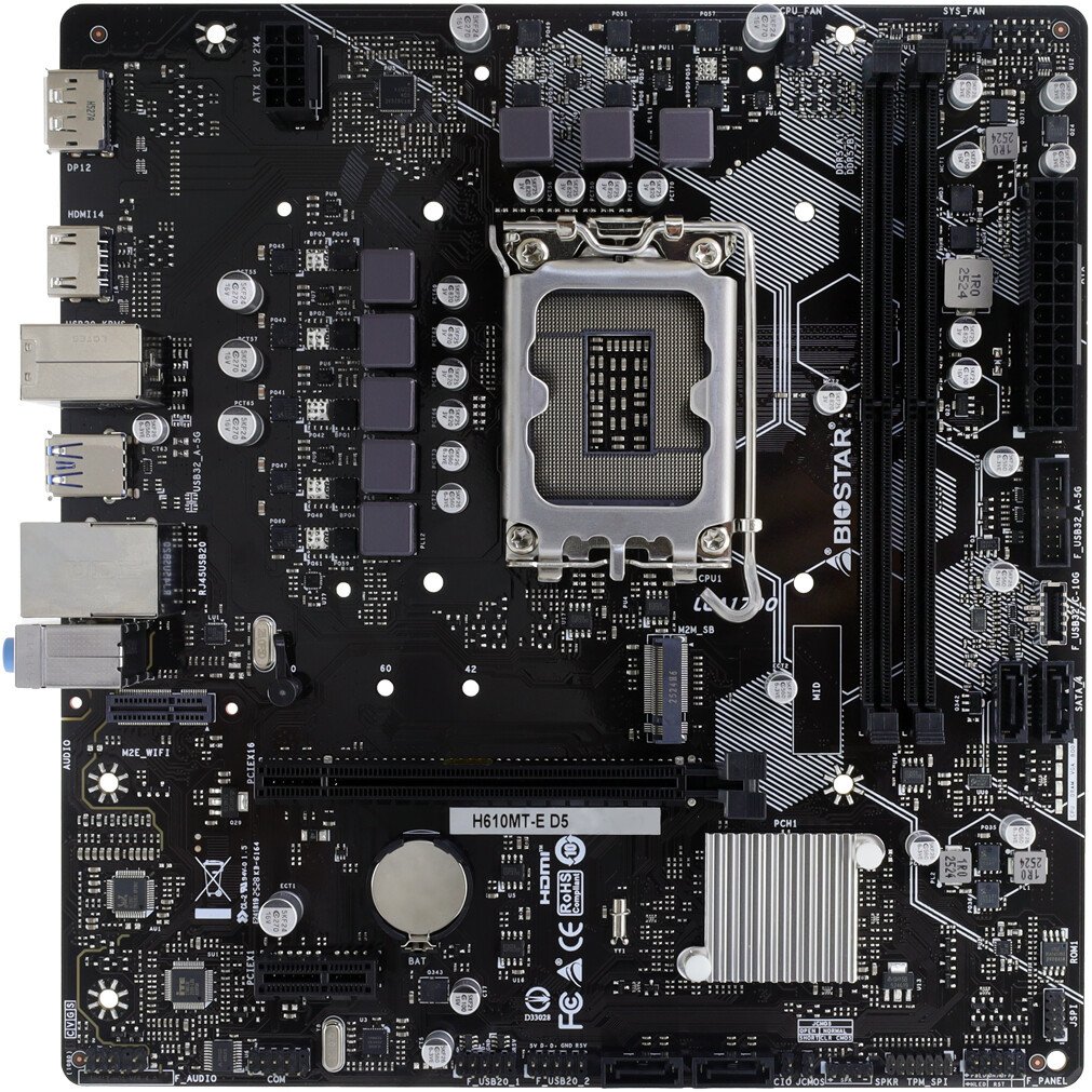 Материнская плата BIOSTAR H610MT-E D5