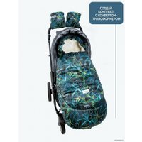 Муфты для рук Amarobaby Snowy Travel (тропики, черный)
