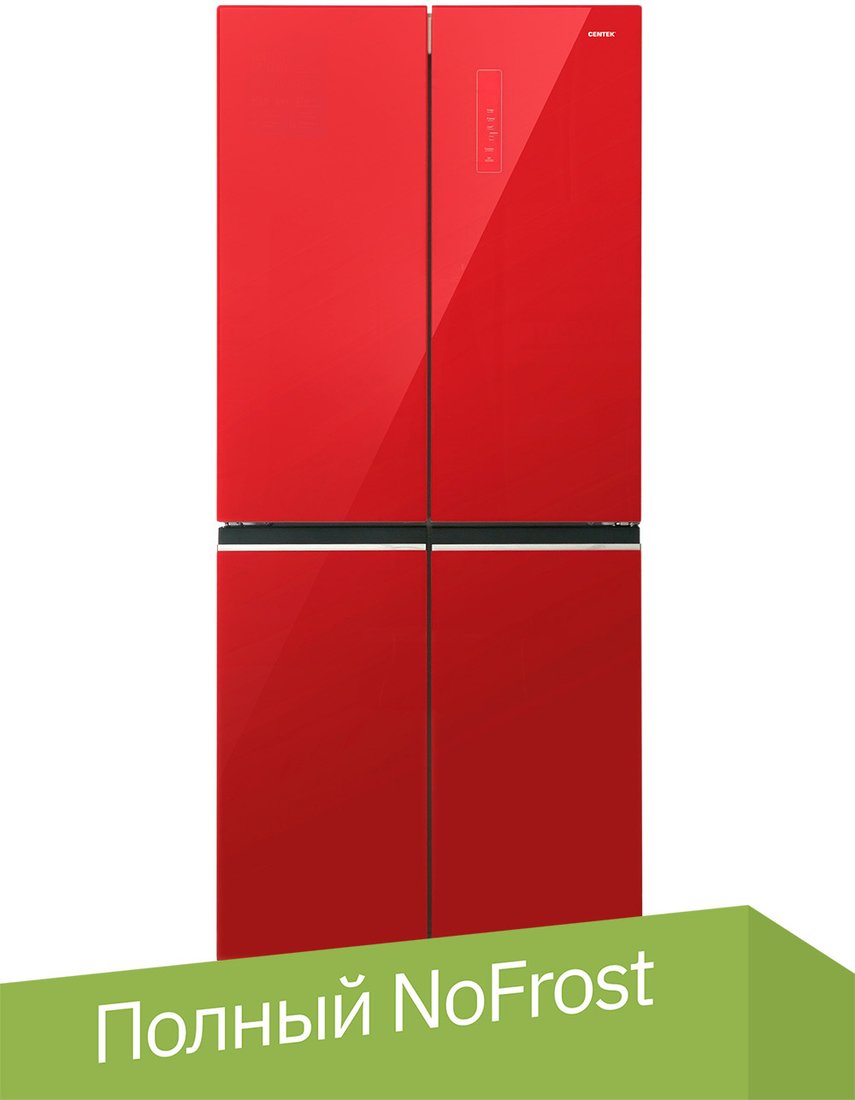

Четырёхдверный холодильник CENTEK CT-1744 Red