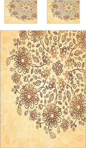 Набор текстиля для спальни Ambesonne Цветочный круг bcsl 46526 160x220