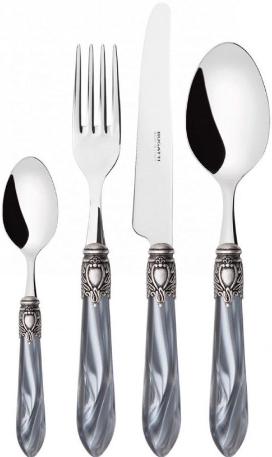 

Набор столовых приборов Bugatti Oxford OXBGM-F3250 (24 пр, хром/серый/состаренное серебро)