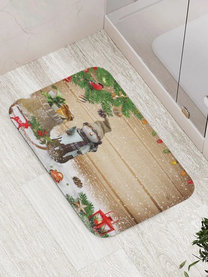 

Коврик для ванной JoyArty Обаятельный снеговик bath_78666