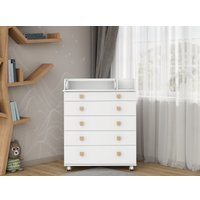Детский комод Incanto Мишка с органайзером 800/5 PK-0060/00 (белый)