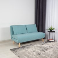 Диван DiArt Элли 1400 (велюр Selfie aquamarine/ножки светлые)