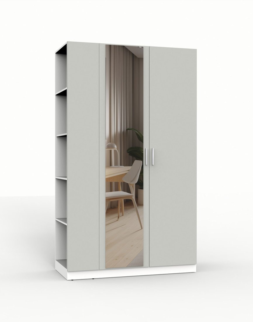 

Шкаф распашной Интермебель Марсель-14 МР 01-14 (шиншилла серая)