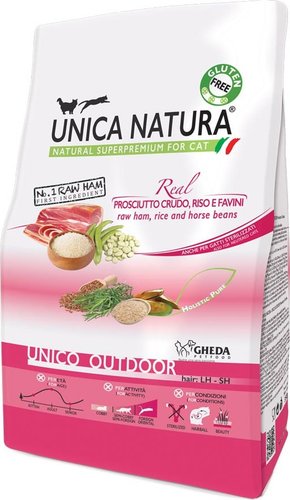 Unica Natura Unico Outdoor с ветчиной, рисом и бобами 1.5 кг