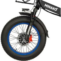 Электровелосипед Minako F10 Dual (синий)