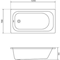 Ванна Lauter Axel 120 21B1120