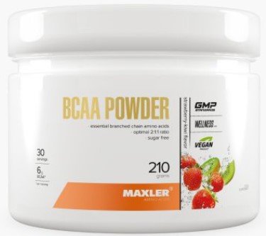 

BCAA Maxler BCAA Powder 2:1:1 Sugar Free (клубника-киви, 210 г)