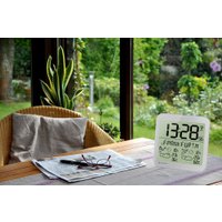 Настенные часы Bresser MyTime Meteotime LCD (серебристый)