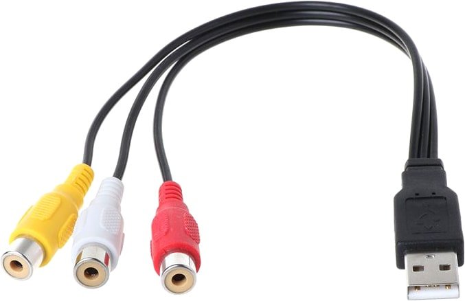 

Кабель USBTOP USB2.0 – 3 RCA 0.3 м