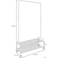 Стойка для одежды ЗМИ Валенсия 32М ВГВ 32М (черный)