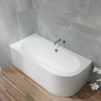 Ванна Lauter Bliss 150 L 21201051L (с каркасом и сифоном 21Y11021 матовый черный)