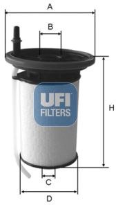 

Топливный фильтр UFI 2605200