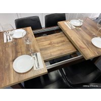 Кухонный стол Senira Кастусь 110-145x70 (береза сандал/венге)