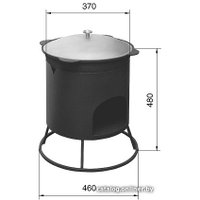 Печь под казан Везувий Печь под казан Малая 12л