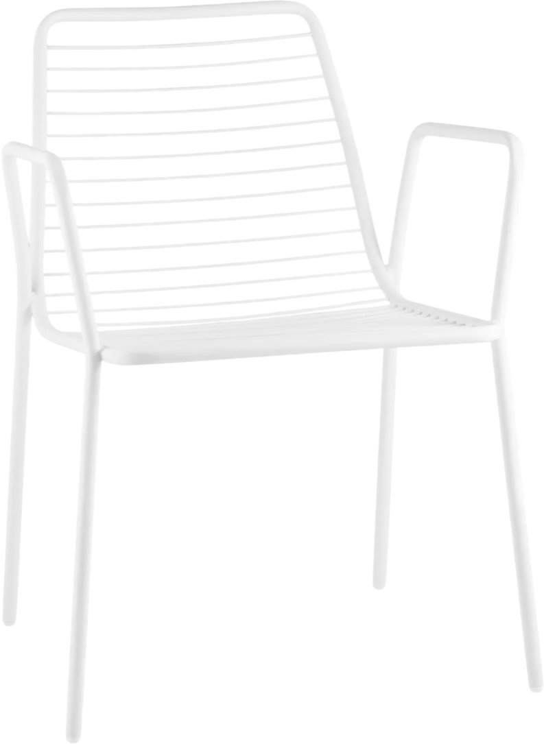 

Стул Stool Group Дели с подлокотниками LV-107-9016 (металл белый)