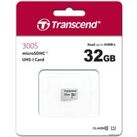 Карта памяти Transcend microSDHC 300S 32GB