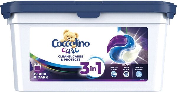 

Капсулы для стирки Coccolino 3 в 1 Black & Dark (27 шт)
