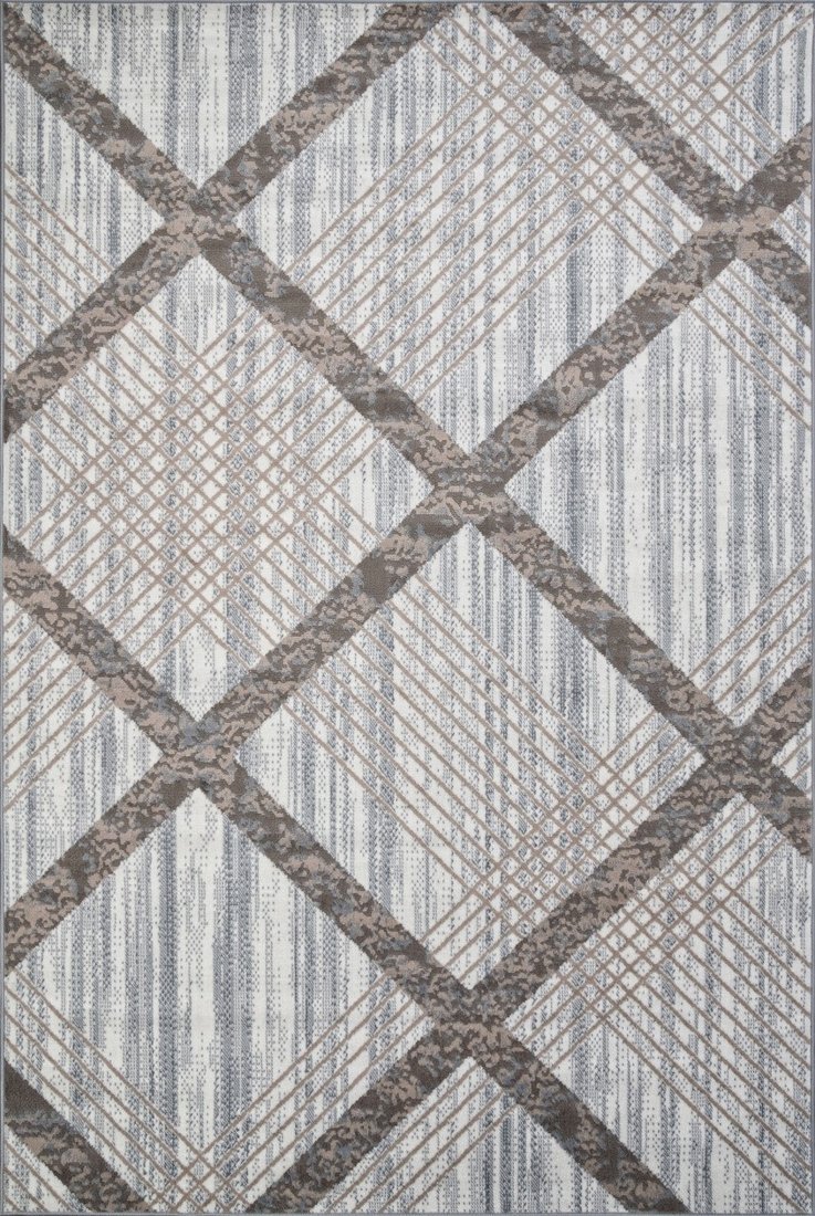 Ковер для жилой комнаты Merinos Sierra F351-STAN-CREAM-BLUE (1.5x4)