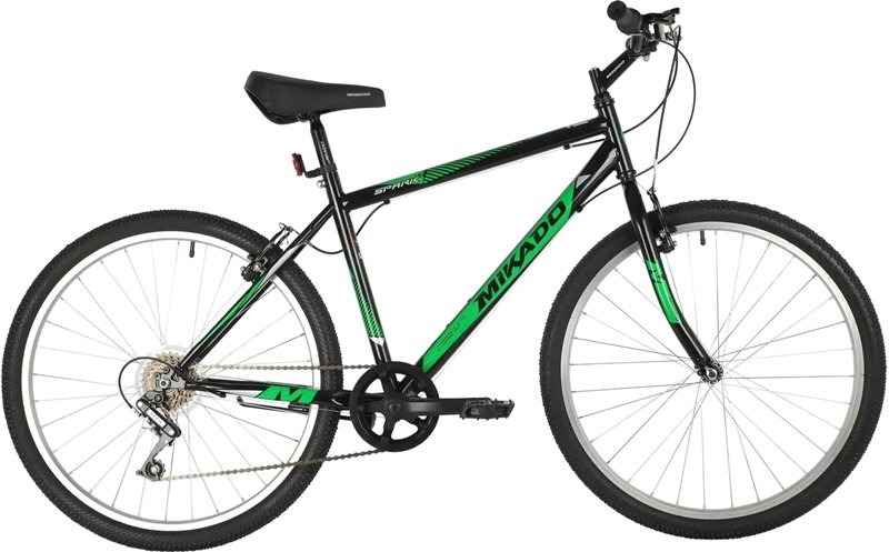 

Велосипед Mikado Spark 1.0 р.18 2022 (черный/зеленый)