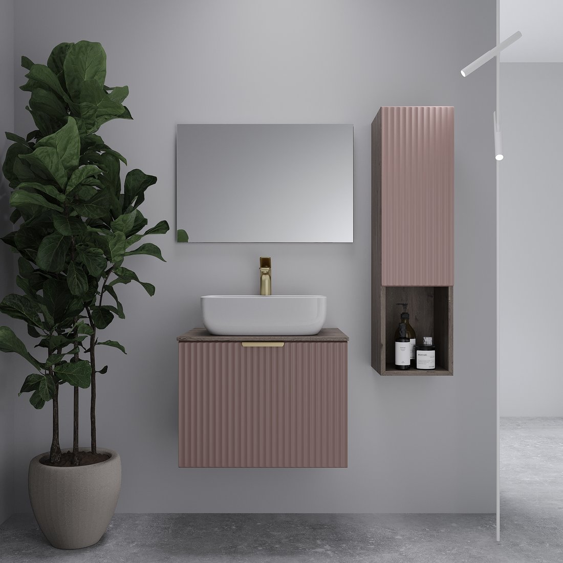 

ЗОВ Тумба под умывальник Дублин 70 DU70TSMFR (флавио античная роза)