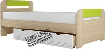 Кровать Аквилон Стиль №900.3 (туя светлая/лайм)