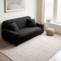 Чехол для дивана Mio Tesoro 140-185см + наволочка ALZH06202-BL (черный)