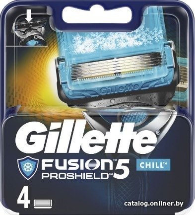 Сменные кассеты для бритья Gillette Fusion5 Proshield Chill (4 шт)