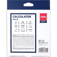 Бухгалтерский калькулятор Deli EM01120 (черный)