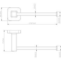 Держатель для туалетной бумаги Lauter 21TS8305 (Chrome)