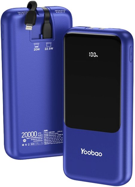 

Внешний аккумулятор Yoobao 20S 20000mAh (синий)