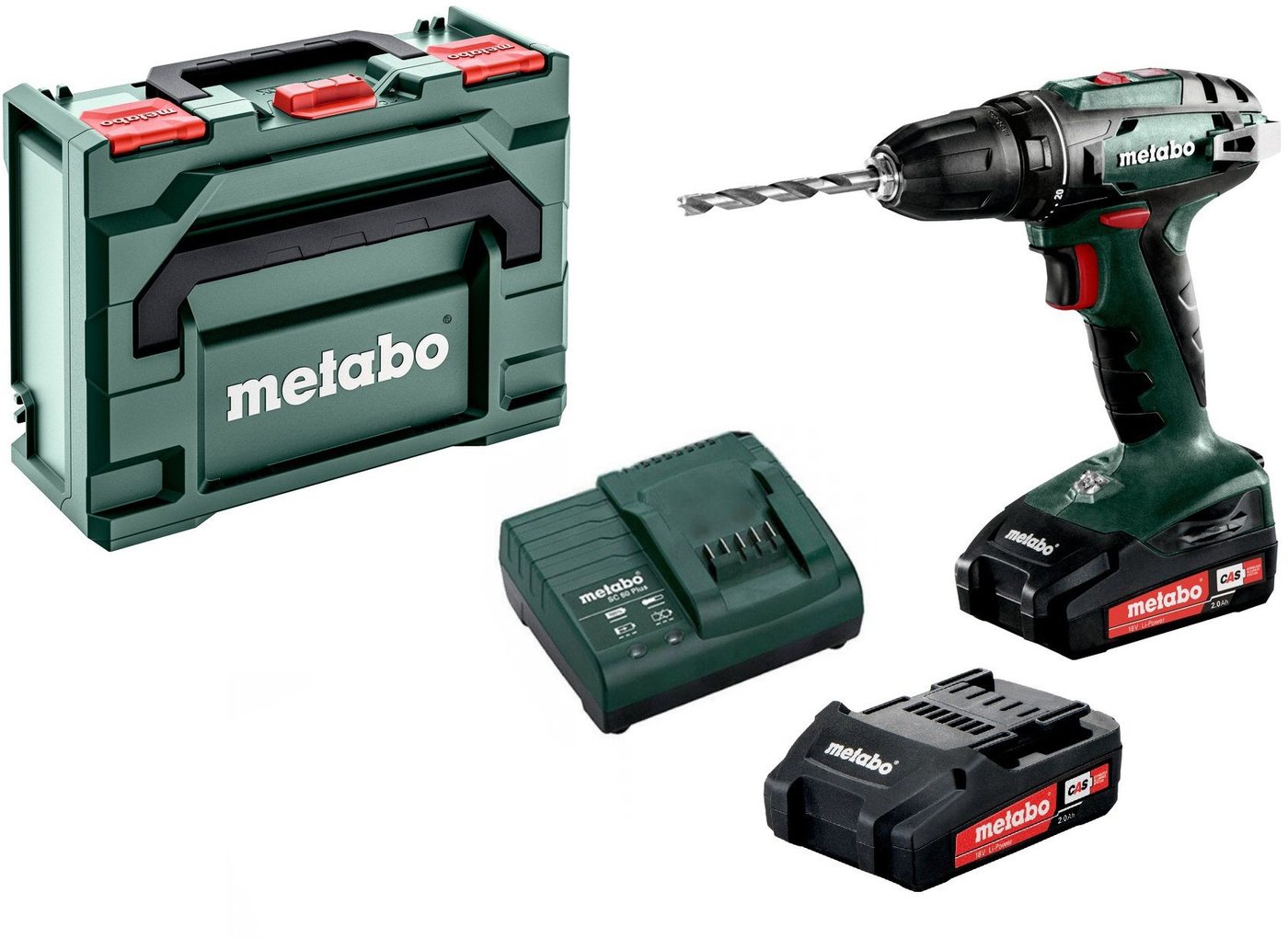 

Дрель-шуруповерт Metabo BS 18 602207560 (с 2-мя АКБ 2 Ah)