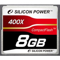 Карта памяти Silicon-Power 400X Professional CompactFlash 8 Гб (SP008GBCFC400V10)