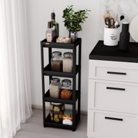 Стеллаж Sheffilton SHT-SS25-4 (черный)