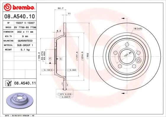 

Brembo 08A54011